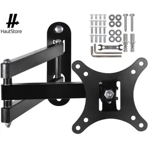 Support TV Mural Orientable et Inclinable pour TV  14-26 Pouces - Capacité 15Kg